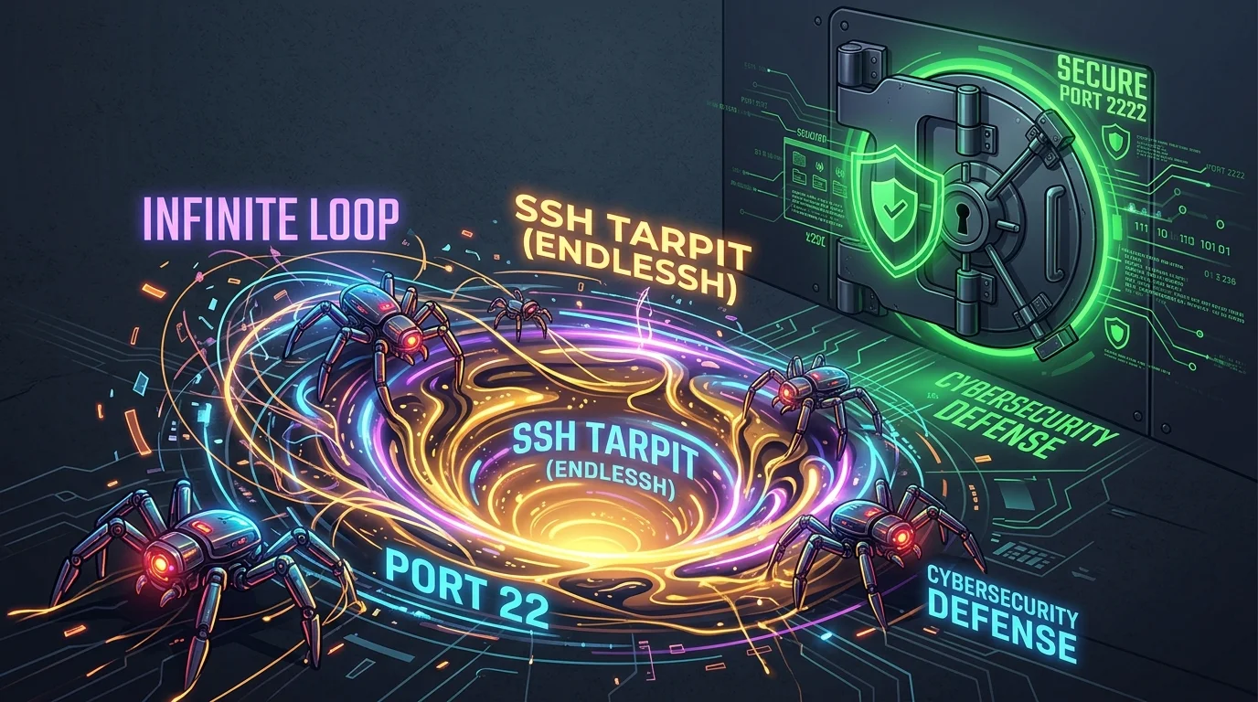Endlessh SSH Tarpit Bot Trap on VPS